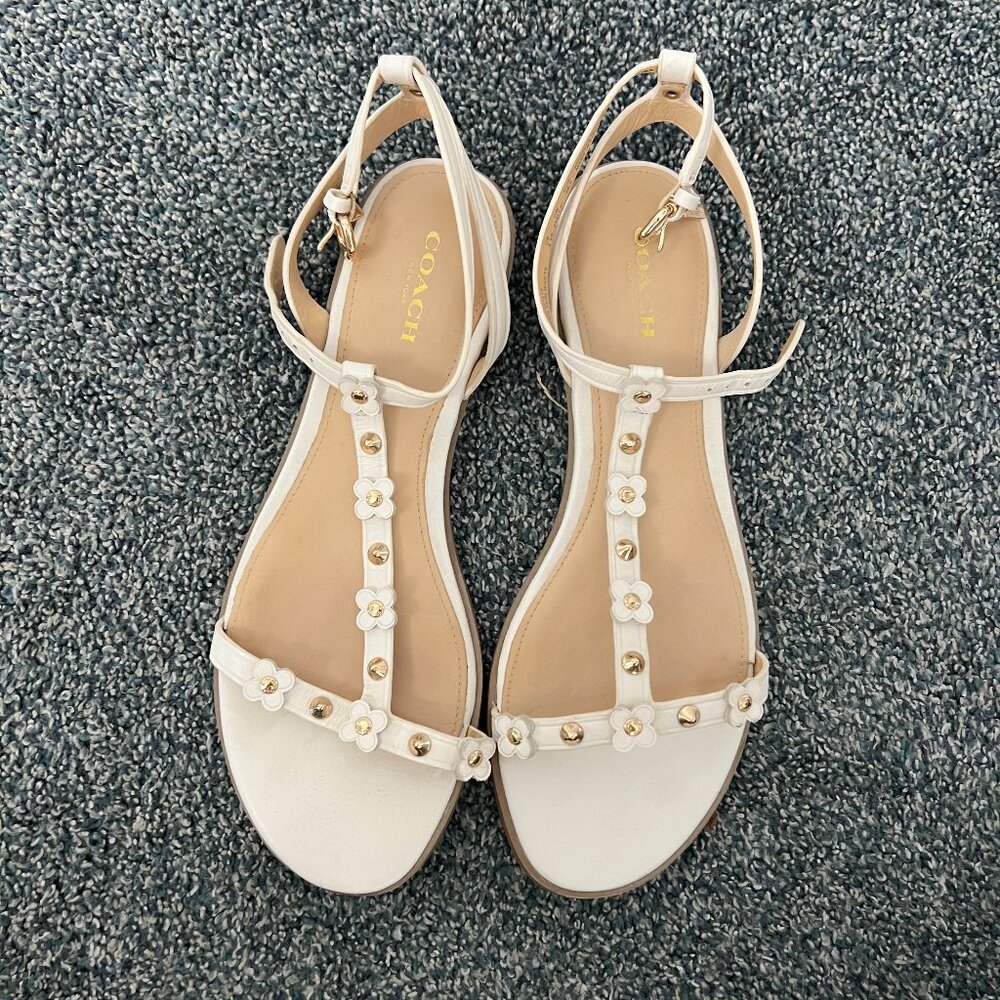 Coach Henrietta Floral Rivets Sandals